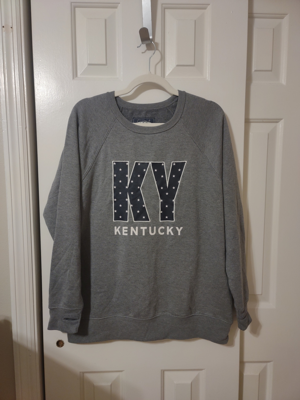 Kentucky KY Graphic Crewneck Sweatshirt - Gray